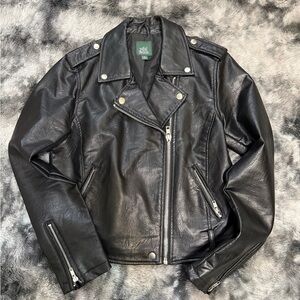 Wild Fable Black Faux Leather Jacket